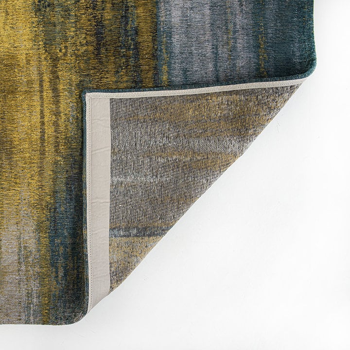 Vintage vloerkleed - Atlantic Monetti Blauw/Geel 9119