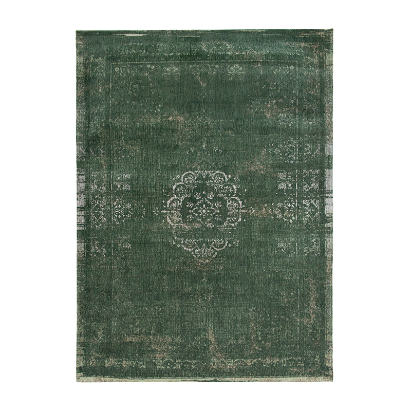 Vintage vloerkleed - Fading World Medaillon Groen 9146 - sfeer