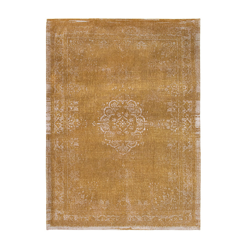 Vintage vloerkleed - Fading World Medaillon Okergeel 9145 - sfeer