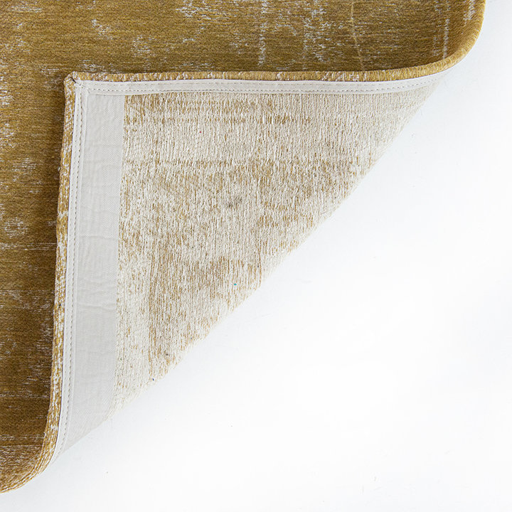 Vintage vloerkleed - Fading World Medaillon Okergeel 9145