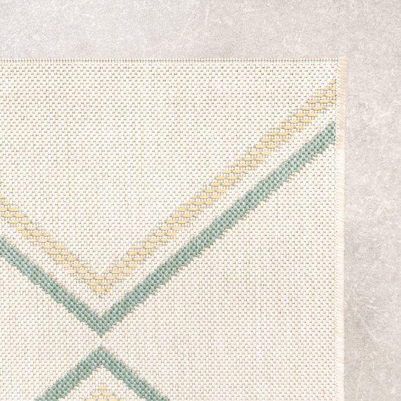 FRAAI Modern buitenkleed - Playa Pattern Creme