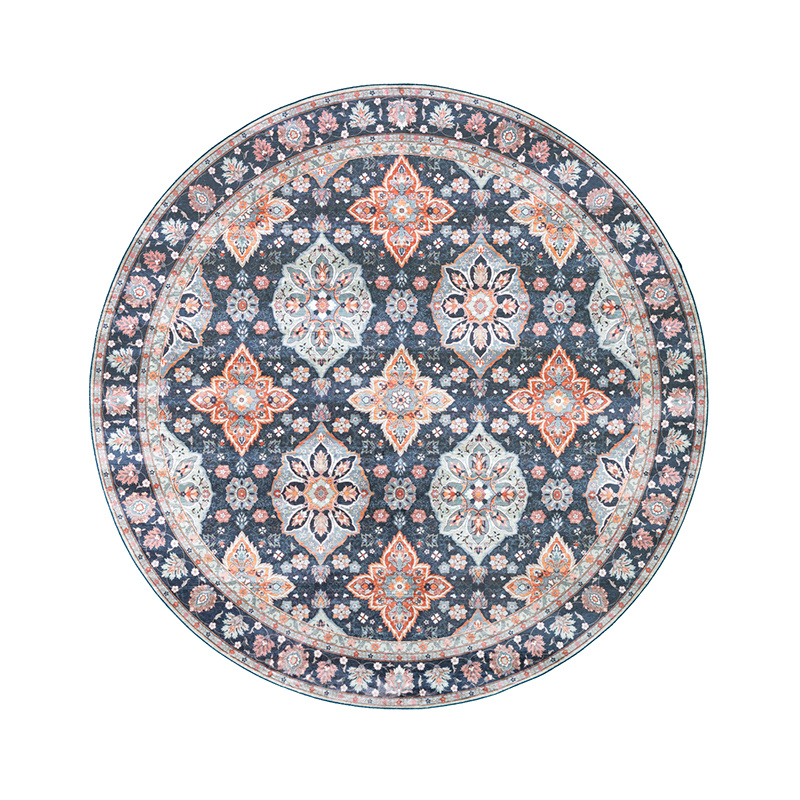 Rond vintage vloerkleed - Imagine Oriental Blauw - sfeer