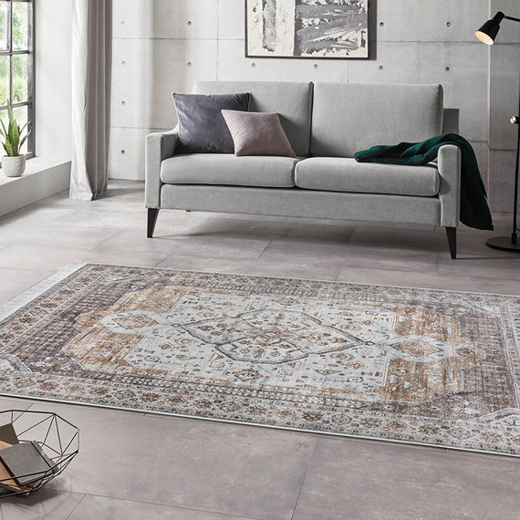ELLE DECORATION Perzisch vloerkleed - Gizem Madiha Beige