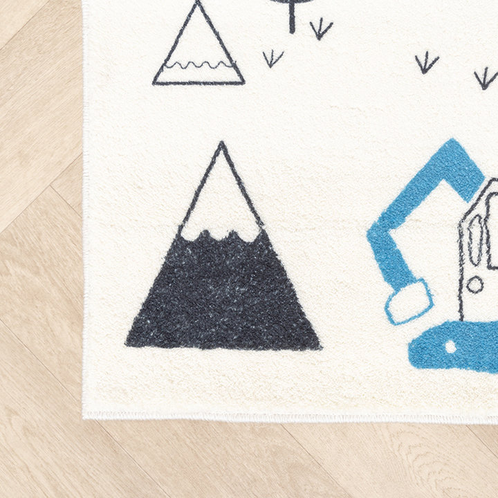 Mata do zabawy Auto - Dex Road Niebieski