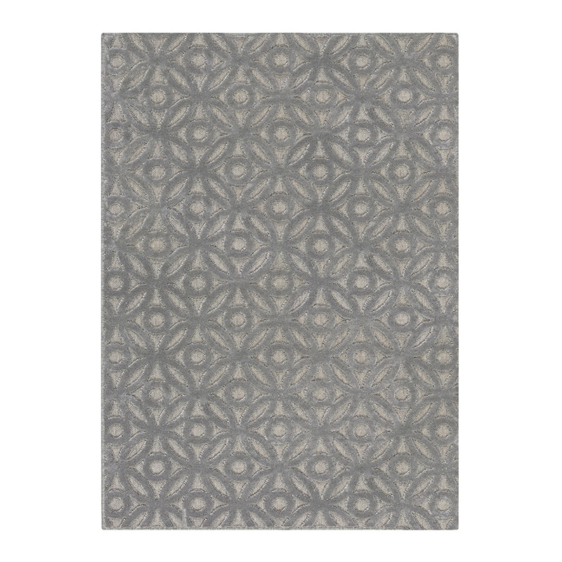 Grafisch vloerkleed - Patno Clarissa Zilver - sfeer