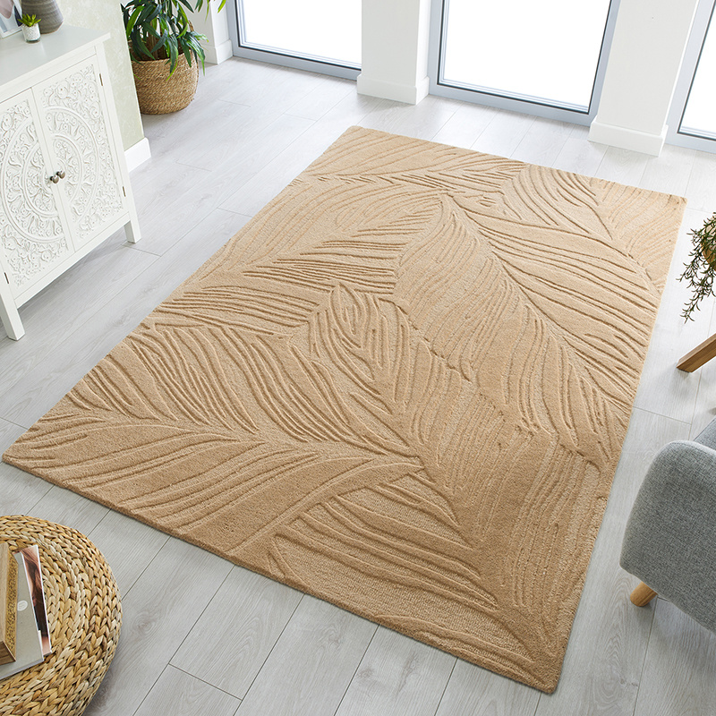 Modern vloerkleed - Solacio Leaves Terra