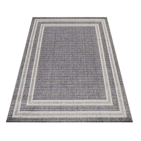 Adana Carpets Jute buitenkleed - Aruba Double-edge Grijs