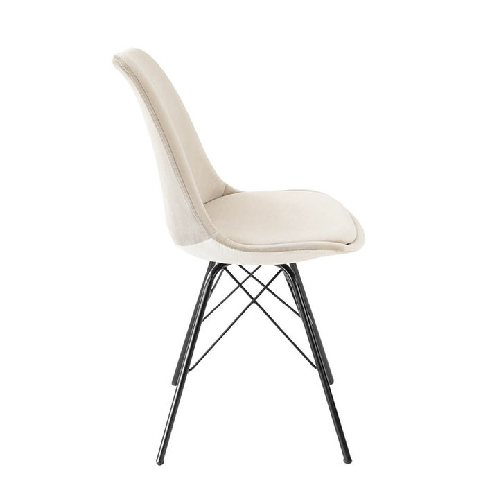 Stoel Velvet - Champagne