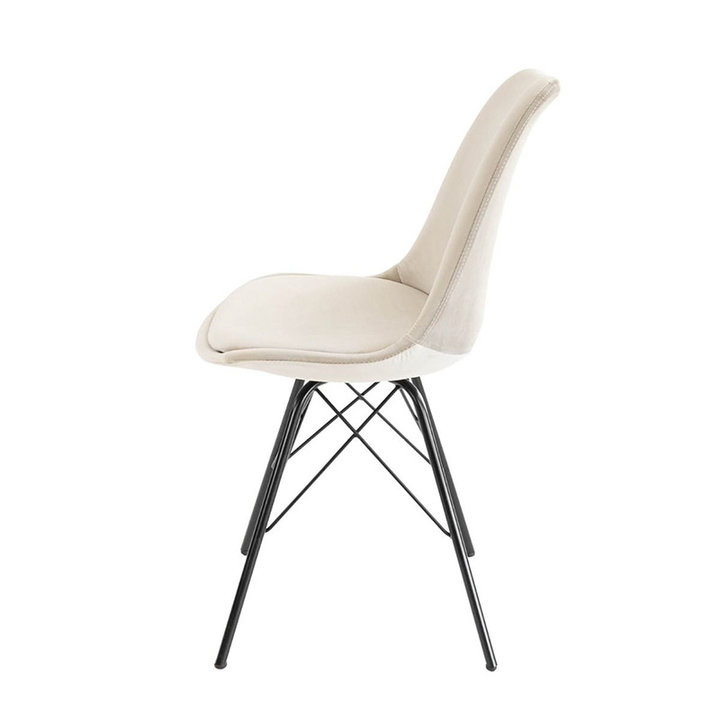 Stoel Velvet - Champagne