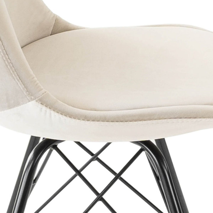 Stoel Velvet - Champagne