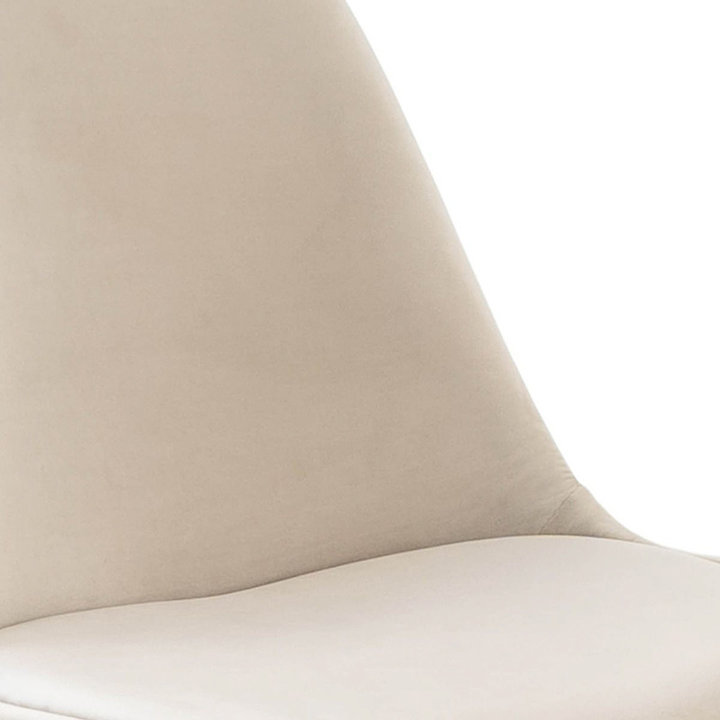 Stoel Velvet Champagne - Goud frame