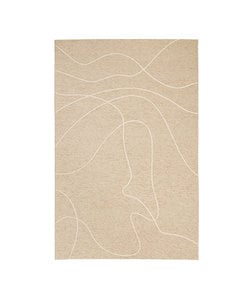 Modern buitenkleed - Porto Lines Creme