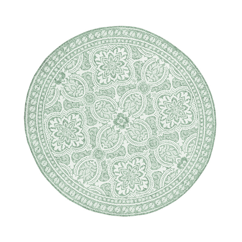 Rond buitenkleed - Summer Oriental Groen - sfeer