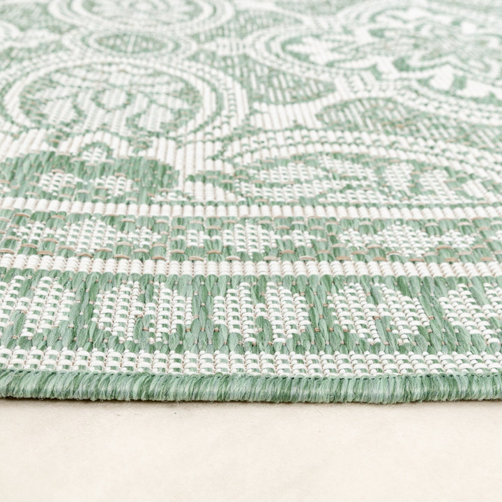 Rond buitenkleed - Summer Oriental Groen