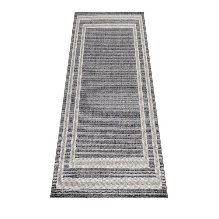 Jute balkonkleed - Aruba Double-Edge Grijs