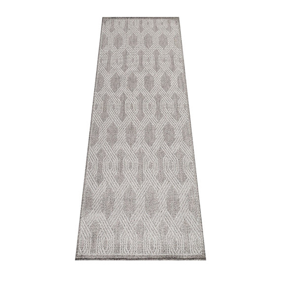 Adana Carpets Jute balkonkleed - Aruba Pattern Grijs