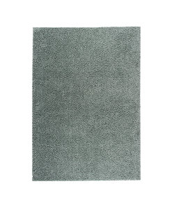 Hoogpolig vloerkleed - Solid Blauw/Groen