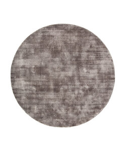 Rond viscose vloerkleed - Pearl Grijs
