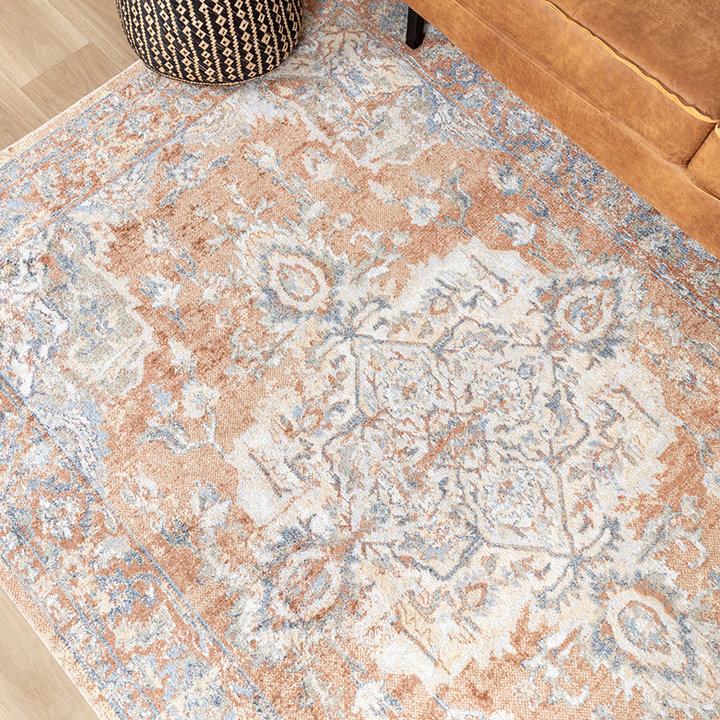 Dywan do prania w pralce - Nova Medaillon Terakota