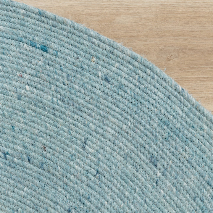 Dywan wełniany okrągły - Wise Niebieski