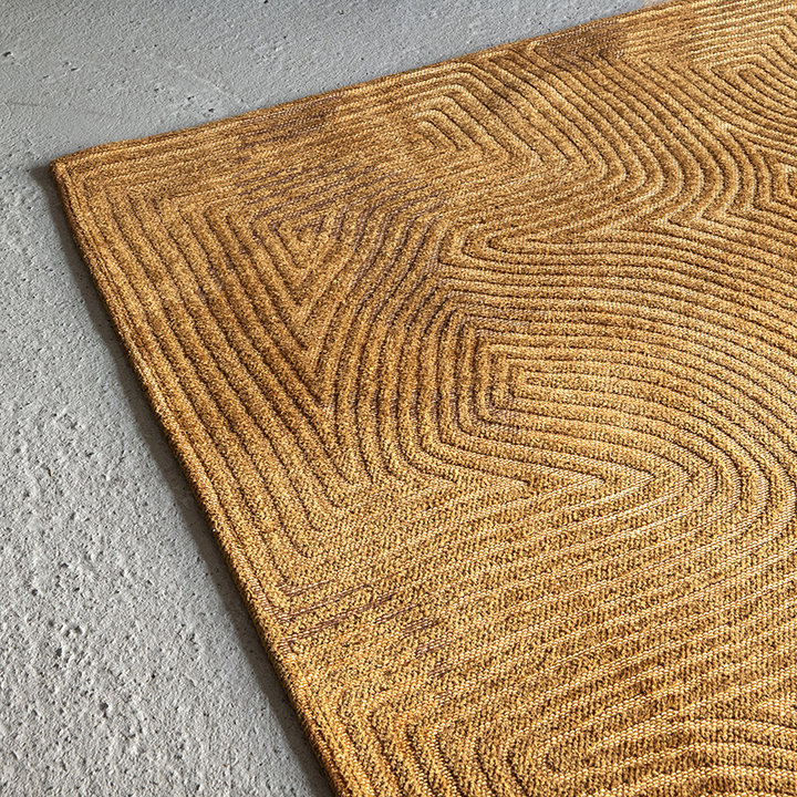 Modern vloerkleed - Meditation Coral 9226 Okergeel