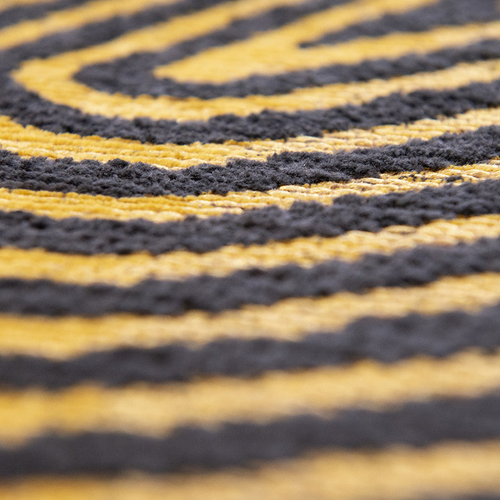 Rond modern vloerkleed - Meditation Coral 9227 Bruin