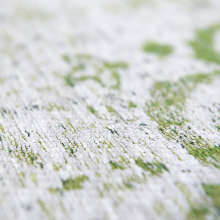 Vintage vloerkleed - Fading World Medaillon Groen 9066