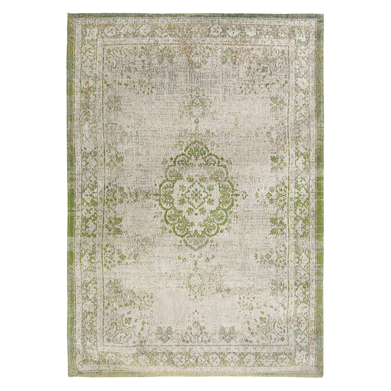 Vintage vloerkleed - Fading World Medaillon Groen 9066 - sfeer