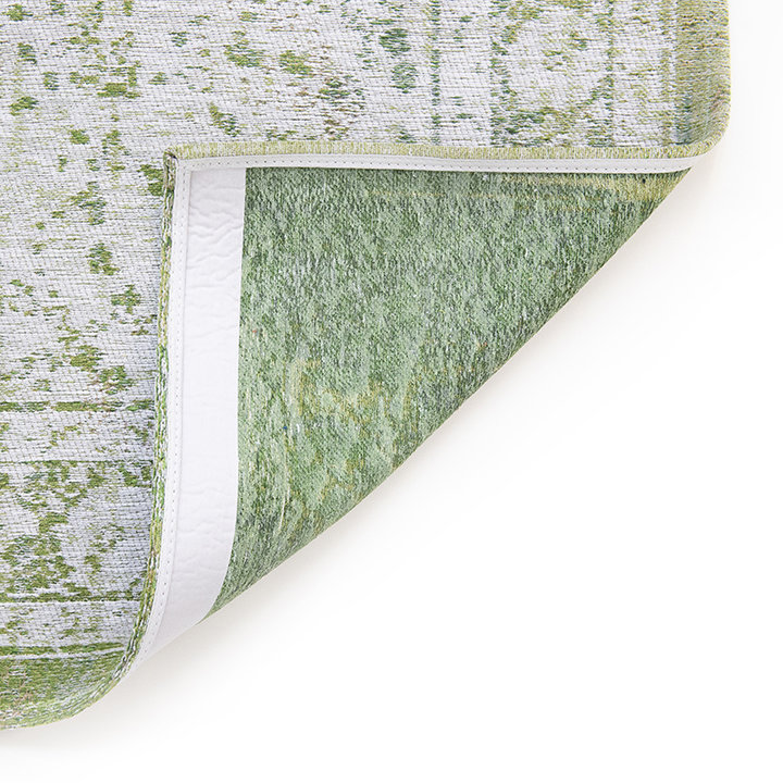 Vintage vloerkleed - Fading World Medaillon Groen 9066