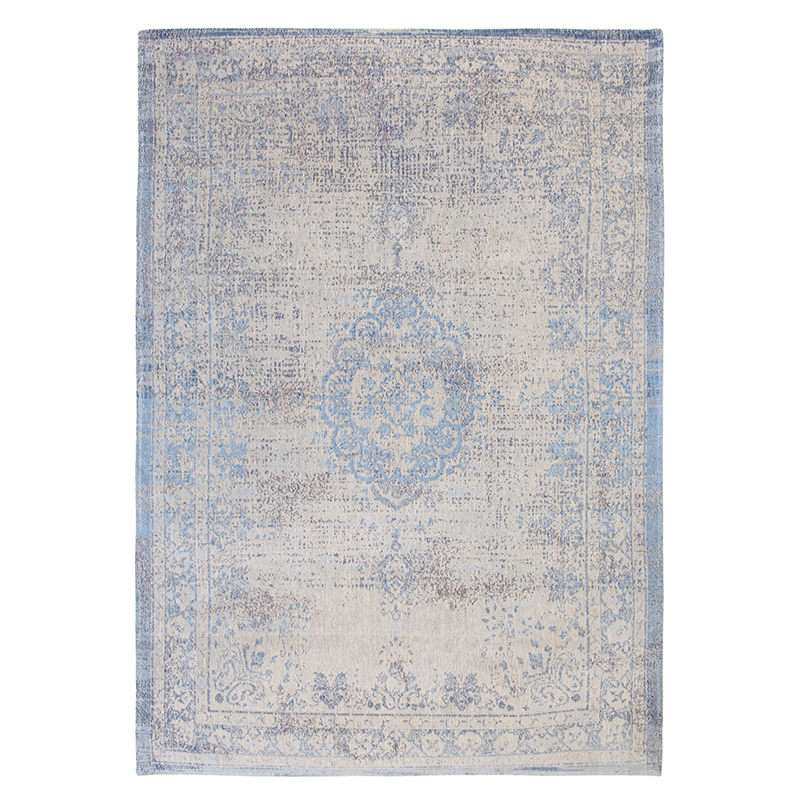 Vintage vloerkleed - Fading World Medaillon Blauw 9065 - sfeer