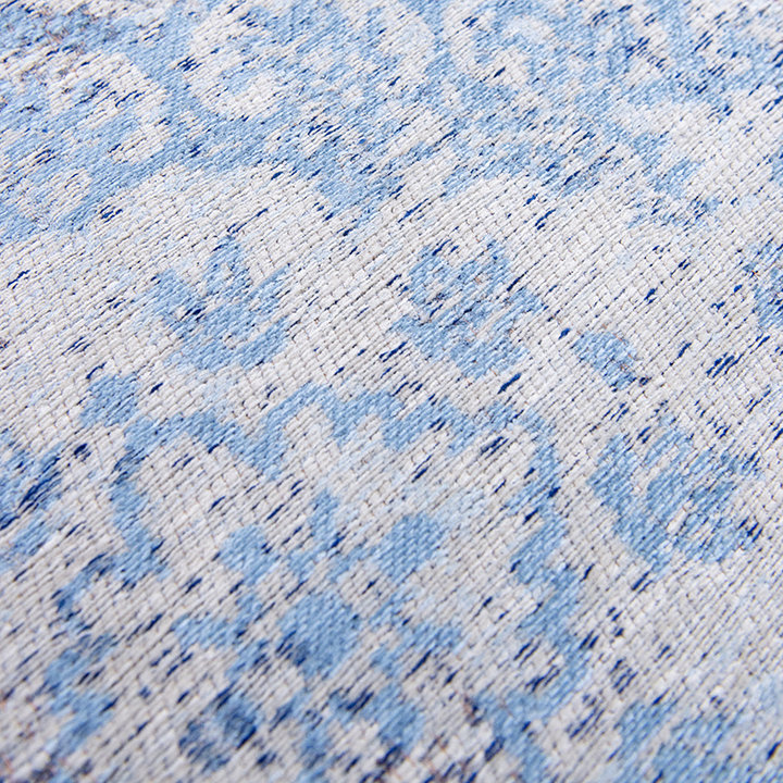 Vintage vloerkleed - Fading World Medaillon Blauw 9065