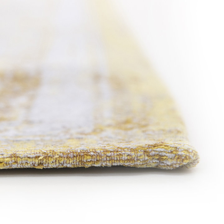 Vintage vloerkleed - Fading World Medaillon Geel 9062