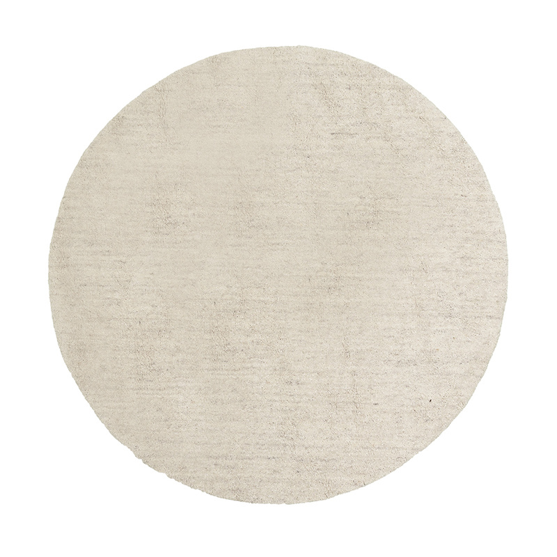 Rond Berber vloerkleed - Aicha Beige - sfeer