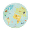 Rond kindervloerkleed - Globe Lichtblauw - thumbnail 1