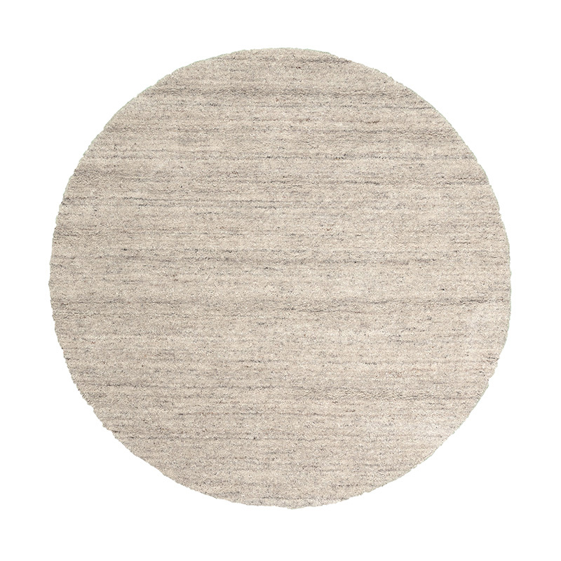 Rond Berber vloerkleed - Aicha Taupe - sfeer