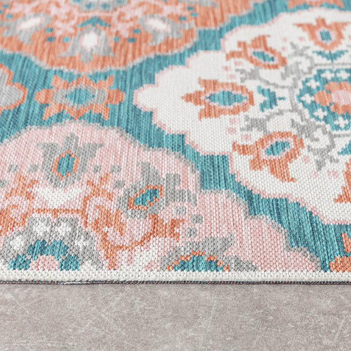 Dywan zewnętrzny boho - Vedra Tile Niebieski