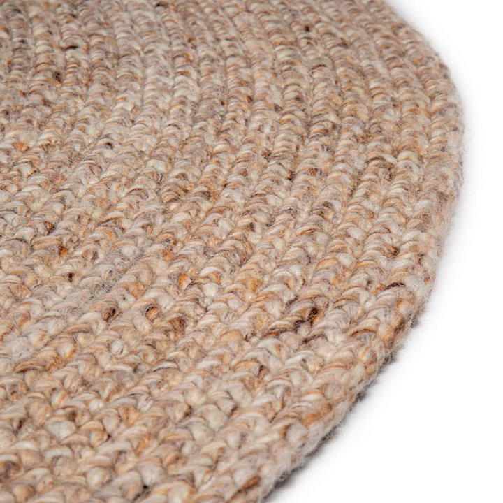 Rond wollen vloerkleed - Bellano ST Beige 142