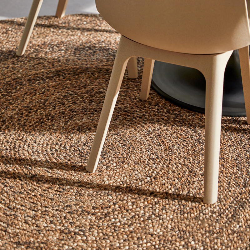 Rond wollen vloerkleed - Bellano ST Bruin 623 - sfeer