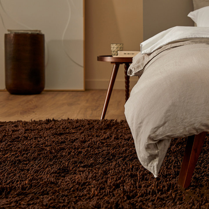 Wollen vloerkleed - Berbero Lungo Bruin 522