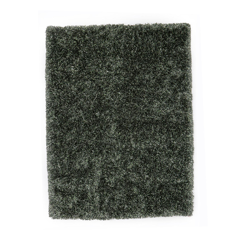 Shaggy vloerkleed - New Paulo Donkergroen 442 - sfeer