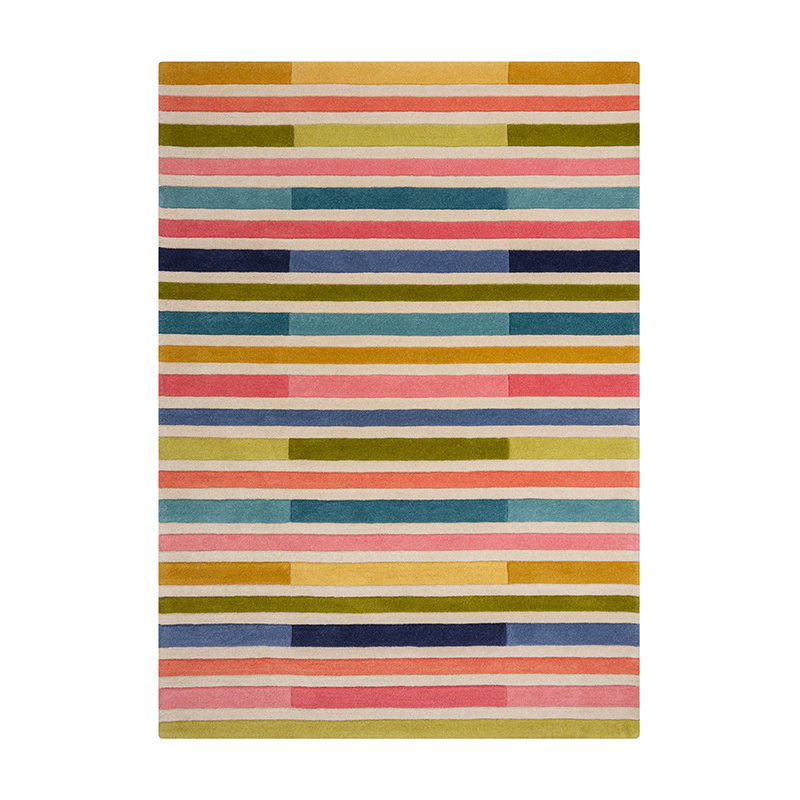 Modern vloerkleed - Illo Piano Roze/Multicolor - sfeer