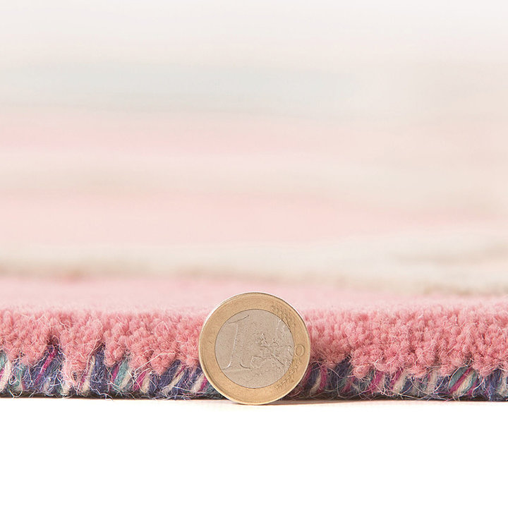 Modern vloerkleed - Illo Rosella Roze/Blauw