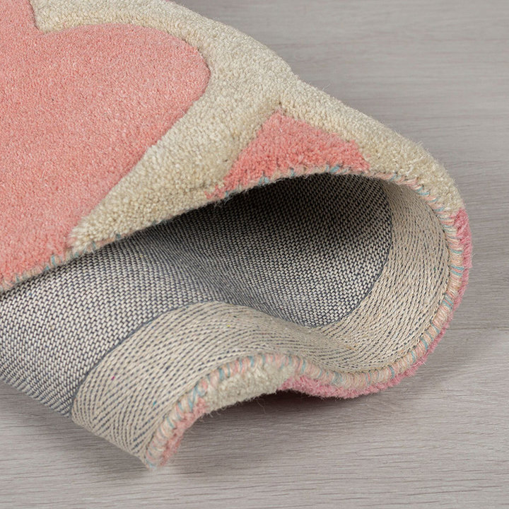 Rond modern vloerkleed - Illo Rosella Roze/Blauw