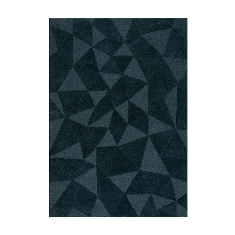 Modern vloerkleed - Mozo Shard Petrol - sfeer