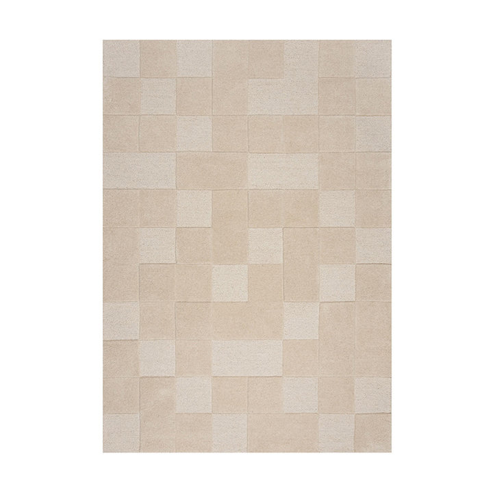 Modern vloerkleed - Mozo Checkerboard Beige