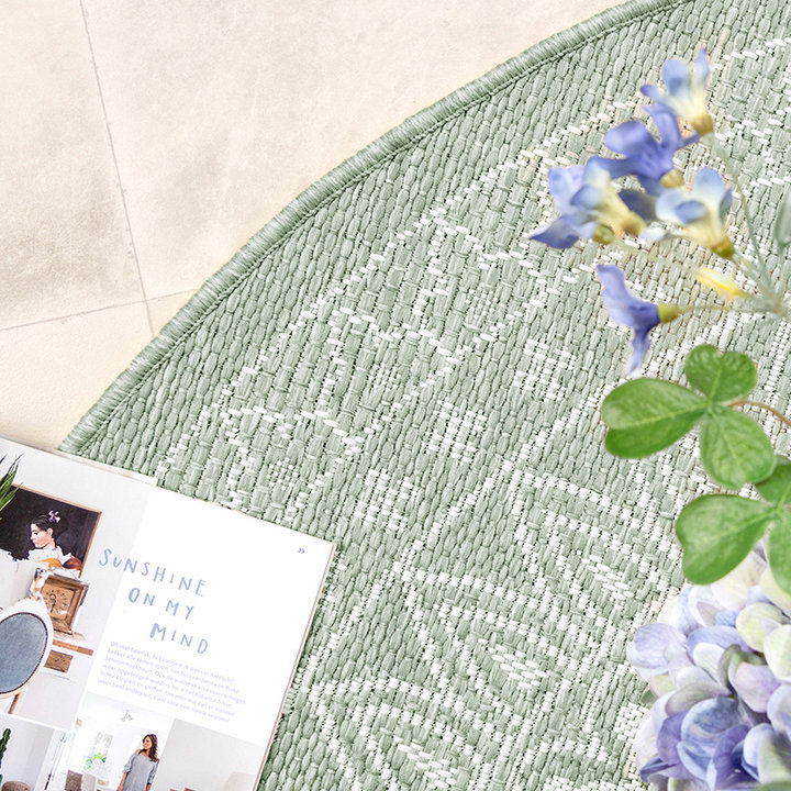 Rond buitenkleed - Summer Azteca Groen