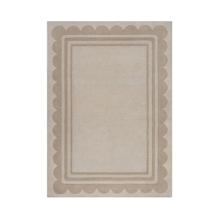 Modern vloerkleed - Scallo Lois Zand