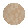 Rond modern vloerkleed - Mozo Gigi Beige/Creme - thumbnail 1