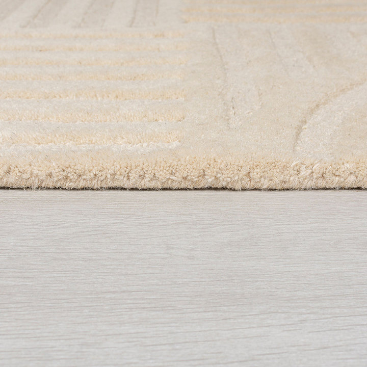 Rond modern vloerkleed - Solacio Zen Beige
