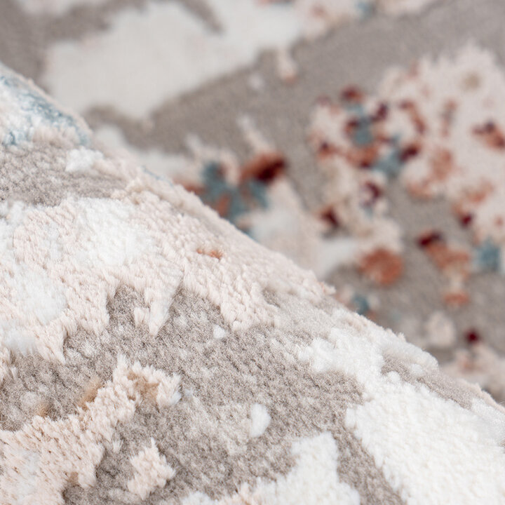 Vintage vloerkleed - Avdira 125 Grijs/Zalmroze